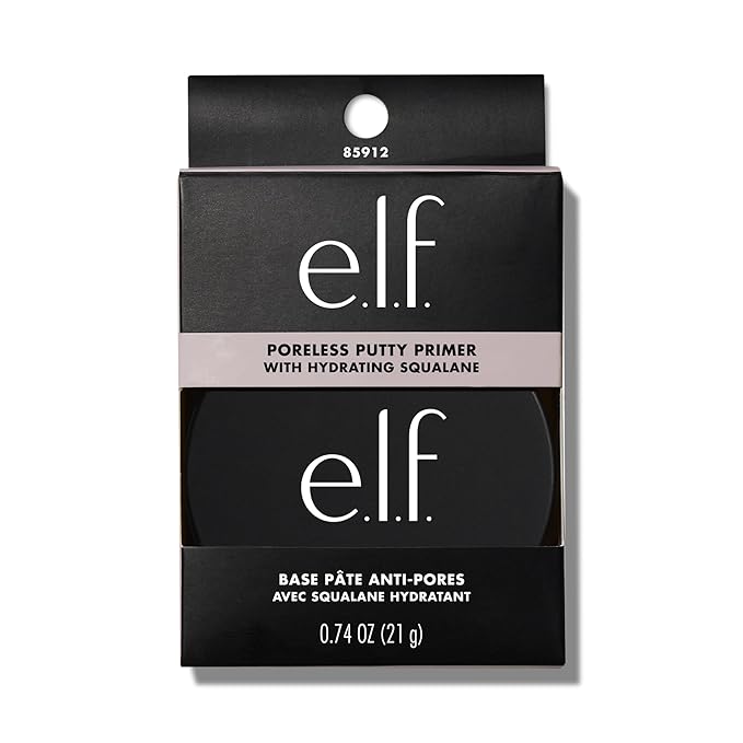 e.l.f. Poreless Face Primer, Skin-Perfecting & Lightweight, Long Lasting, Smooths & Preps to Create Flawless Base, Infused with Tea Tree and Vitamins A & E, 2 Fl Oz