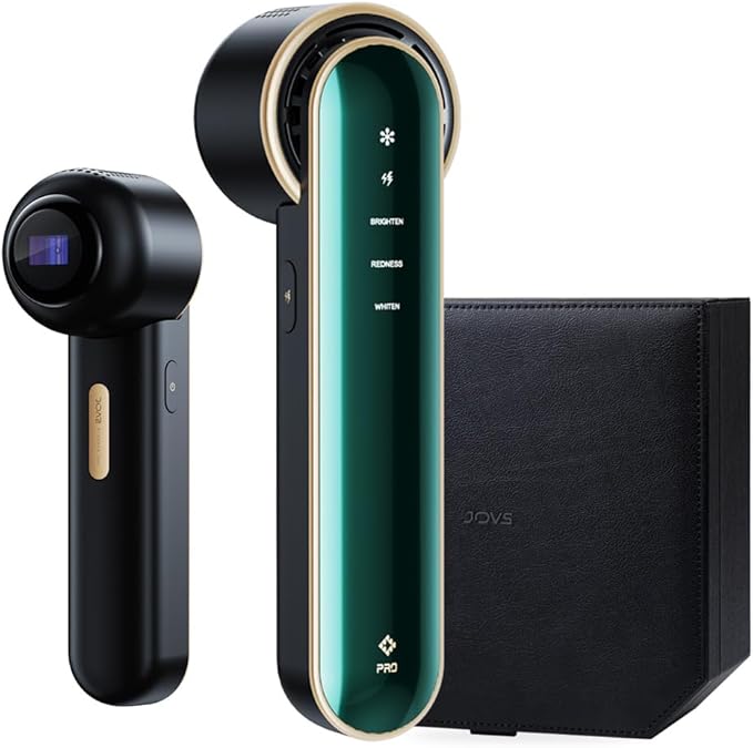 JOVS Blacken PRO Skincare Device for Face, Facial Beauty Device for Skin Rejuvenation Spot and Blemish Lightening, Ice-Cooling Contact | 3 Modes (Green)