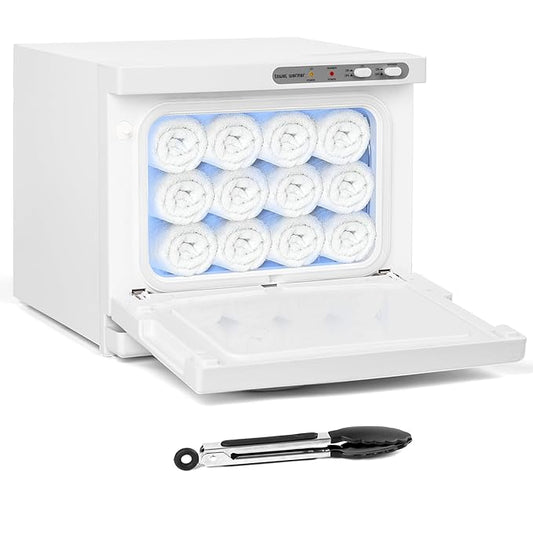 Hot Towel Cabinet, Yofuly 8L White Towel Heater with Clip, Professional Small Towel Warmer Machine for Facials SPA Nail Salon Barber Esthetician