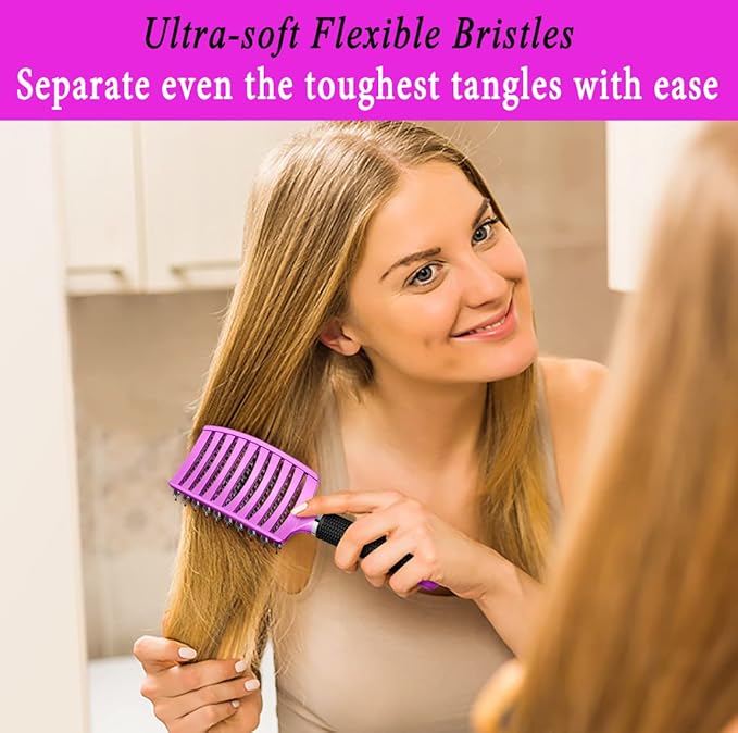 Detangling Brush Boar Bristle Hairbrush