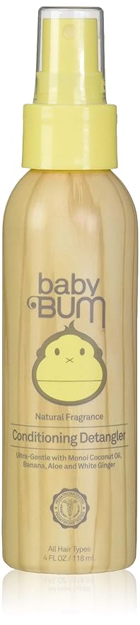 Baby Bum Baby Bum Conditioning Detangler Spray - Leave-in Conditioner â€“ Natural Fragrance - Gentle & Safe With Soothing Coconut Oil - 4 Fl Ounce, 4 Fluid Ounce (Pack Of 6)