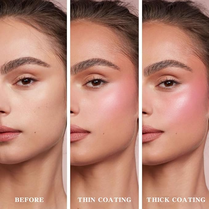 Matte Blush Powder for Cheeks, Cruelty Free Makeup – Long Lasting Natural Face Blusher Makeup, Lightweight Blendable Cheek Color Palette for Women All Skin Tones - #04 Vivid Pink