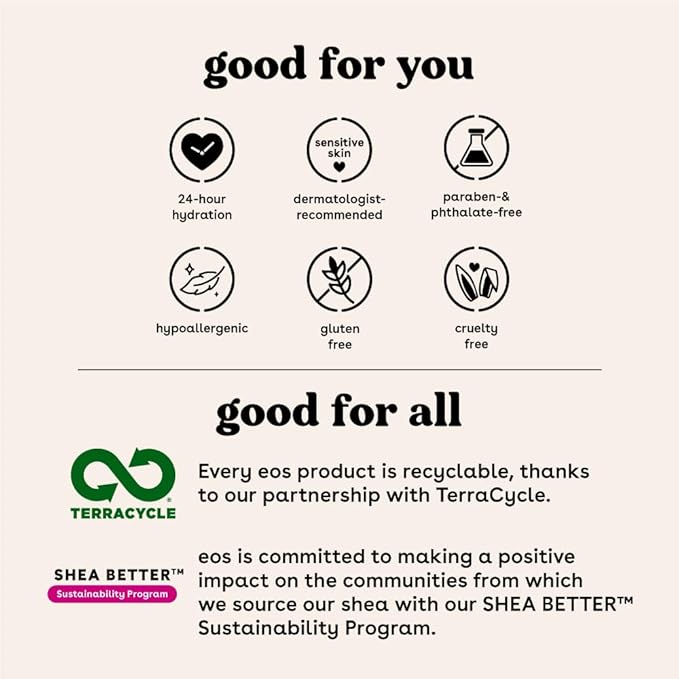 eos 24H Moisture Super Balm- Honey Apple, Lip Mask, Day or Night Lip Treatment, Made for Sensitive Skin, 0.35 fl oz