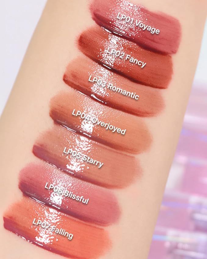 DEARMAY LA PISTE LIP TINT LP05 Starry 0.14 oz. long lasting lip stain with glossy finish and lightweight texture, non sticky, hydrating formula with no flaking and glassy vivid tint, korean makeup