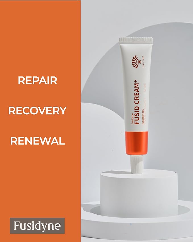 Fusid Cream Plus (0.5oz) - Moisturizer Face Cream for Daily Hydration, Even Skin Tone Travel Essentials Korean Moisturizer for Face with Fusiderm, Peptides, Vitamin C