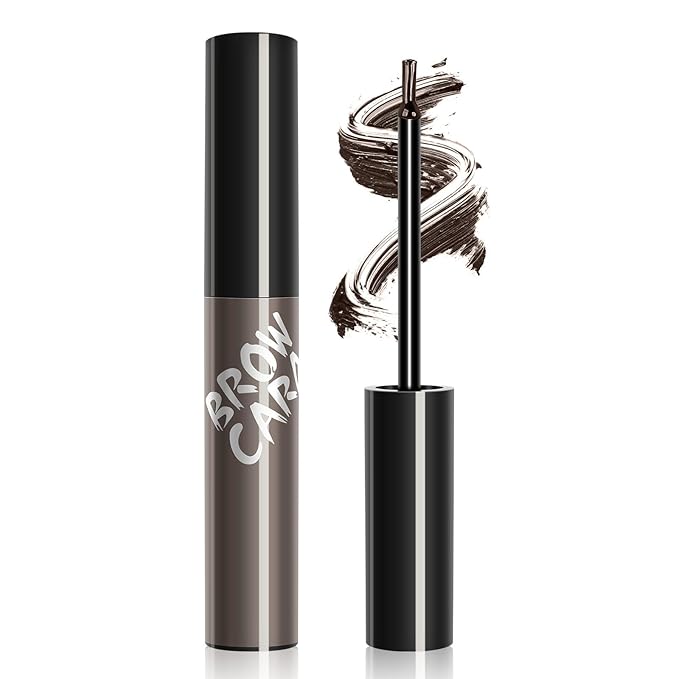 Eyebrow Gel - Eyebrow Pencils for Women, Longwearing Waterproof Volumizing Buildable, Locks Brow Hairs in Place for Fuller & Defined Looking Brows (Gray Brown)