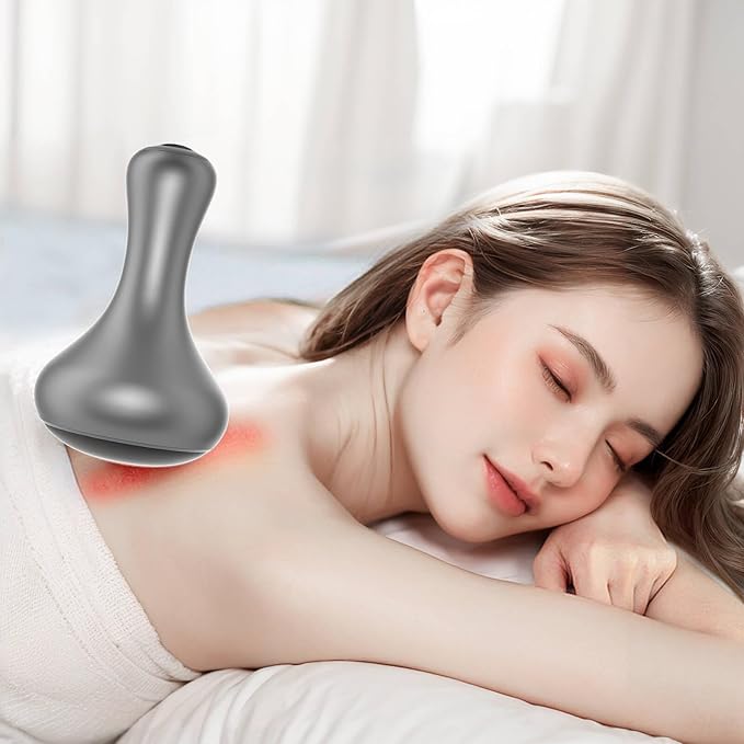 Hot Stones for Massage, Hot Stones Muscle Massage with Warmer, Wireless Natural Bian Stone Electric Gua Sha for Home Spa