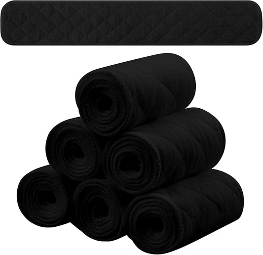 Toulite 6 Pcs Cotton Bra Liners Rectangle Under Bra Pads 3 Layer Bra Sweat Liners for Women Sweating Supplies