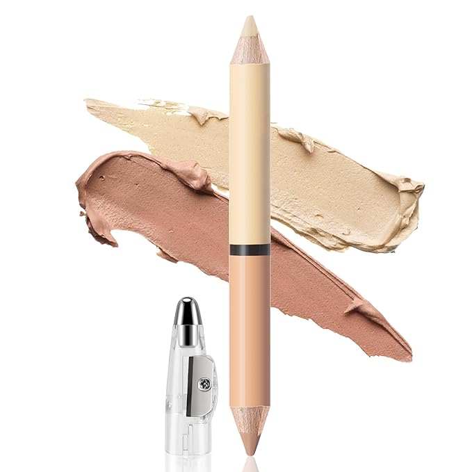 2 in 1 Cream Bronzer and Highlighter Stick,Cream