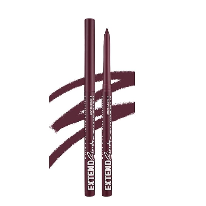 Burgundy Eyeliner Pencil Waterproof Retractable Eyeliner Burgundy Smudge-proof Hypoallergenic (07#)