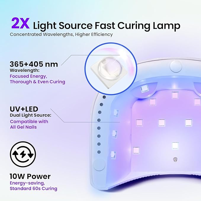 Beetles Gel Nail Polish Kit with UV Light - 31Pcs Nail Polish Set Popular Color Gel with Base and Matte&Glossy Top Coat Soak Off All Season DIY Manicure Kit Art Gifts for Women Teen Girls