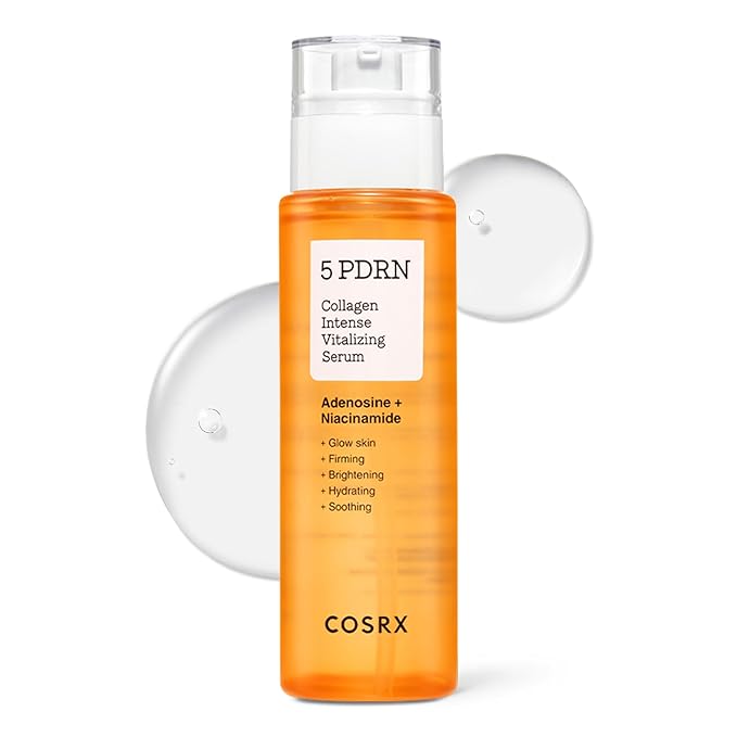 COSRX 5 PDRN Collagen Intense Vitalizing Serum - Korean Serum for Skin Firming & Glowing with Salmon DNA, Centella, Lactobacillus PDRN & Collagen, Korean Skin Care, Stocking Stuffers (3.38 fl.oz.)