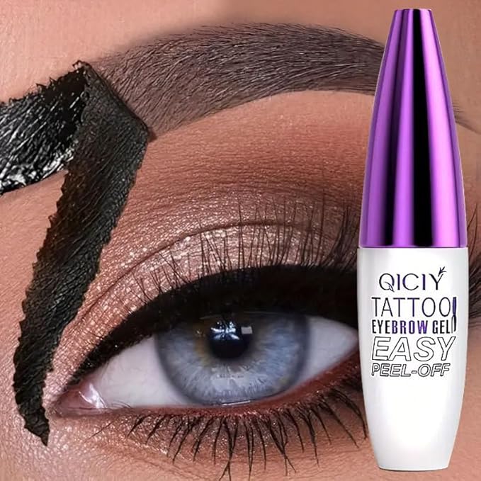 2pcs Gray Brown Tattoo Eyebrow Gel Tinting, Waterproof & Transfer-proof for Fuller Brows, Suitable for All Skin Types (Gray Brown, 2Pcs)