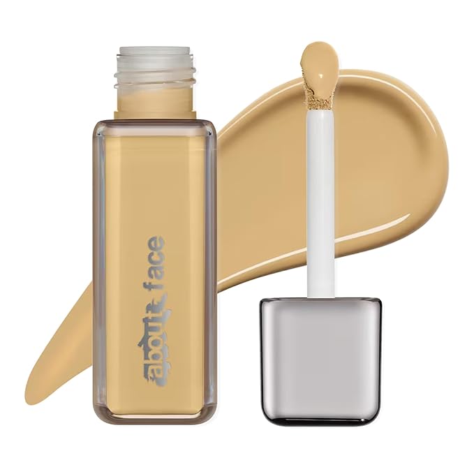 about-face THE PERFORMER Skin-Focused Foundation LM2Olive – Medium Coverage, Long-Wear, Breathable & Buildable Base – Clean, Vegan, Hydrating Formula with Blue Agave & Chlorella – 1.08oz