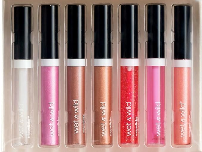 wet n wild MegaSlicks Lip Gloss, Ultra-Glossy, Vitamin-E Enriched, Ultra-Gloss High Shine Moisturizing, Cruelty-Free & Vegan - Red Sensation