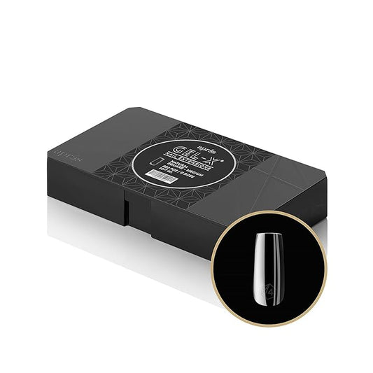 Aprés Gel-X® Natural Square Medium Tip Box | 500pc Gel-X Tips, 11 Sizes 00-9, Premium Quality