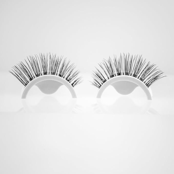 False Eyelashes, 5 Pairs Wispy Light Pre-Glued Self Adhesive Lashes with Applicator (Wispy)