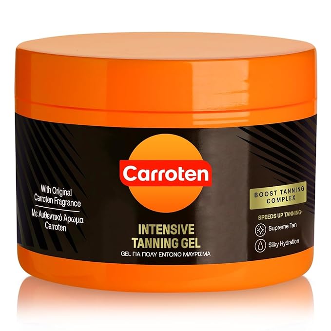 Intensive Tanning Gel, Tanning Gel, Natural Tanning Accelerator Cream Gel, Brown Tanning Gel, Natural Tanning Cream Gel for Sunbeds & Outdoor Sun, Bronze
