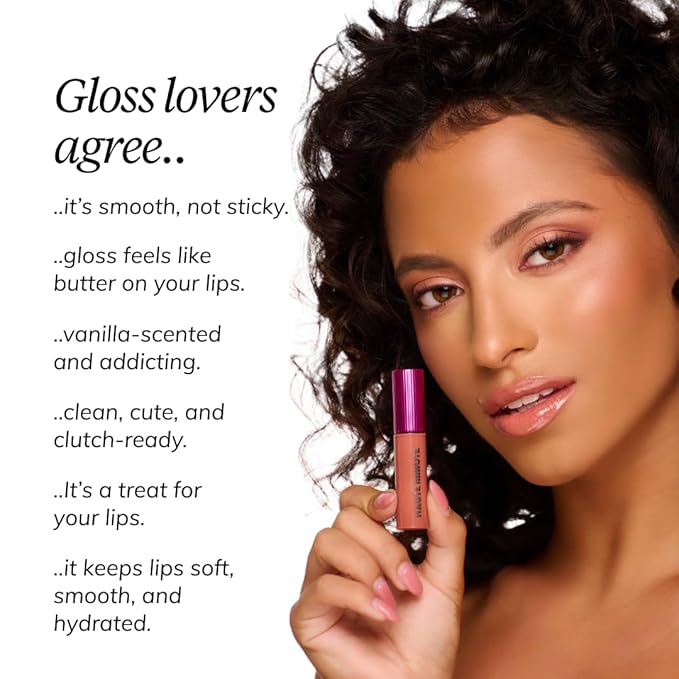 Mini Clutch Couture Lip Shine Gloss, Non-Sticky Lip Gloss, Vegan & Cruelty-free, High Shine Finish & Moisturizing - Bougie