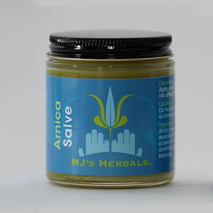 MJ's Herbals Arnica Salve | Maximum Strength, | Fantastic Massage & After Yoga Balm | No Parabens, No Synthetics (4 oz)