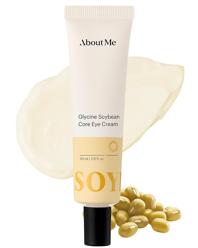 About Me Glycine Soybean Core Eye Cream – Korean Multi-Zone Eye Treatment for All Skin Types – Daily Firming Care with Concentrated Soy Protein & 13 Peptides – Korean Skin Care – 0.51oz, 15ml