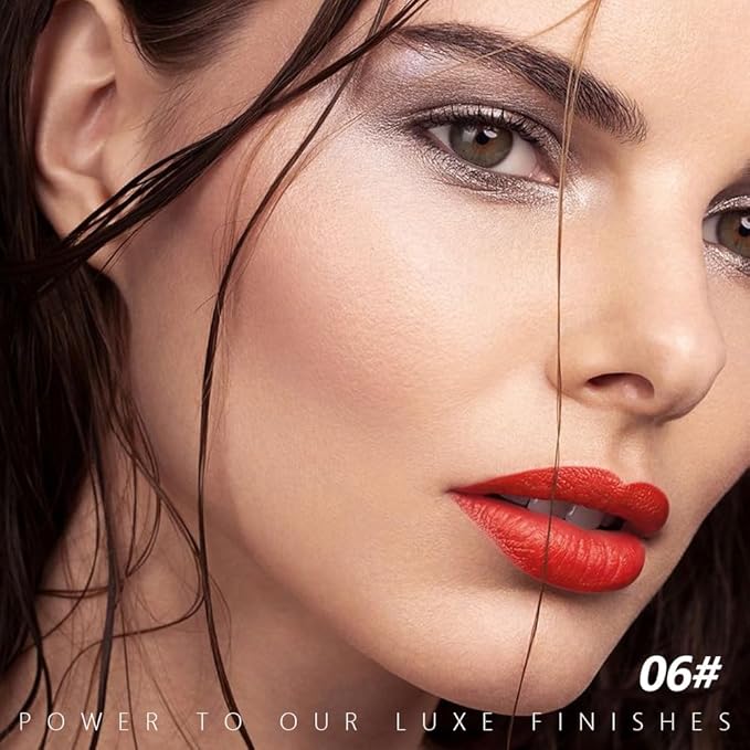 Warm Coral Matte Lipstick - Lip Crayon & Face Paint Stick for Women, Smooth Pigmented for Everyday Halloween Birthday Party Wear, Younger-Looking Lip Makeup, Labial con color para uso diario 06