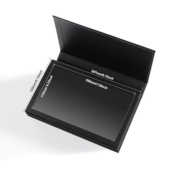 4-Layer Magnetic Makeup Palette Empty, Large Depotting Makeup Palette for Eyeshadow, Blush Powder, Lipstick