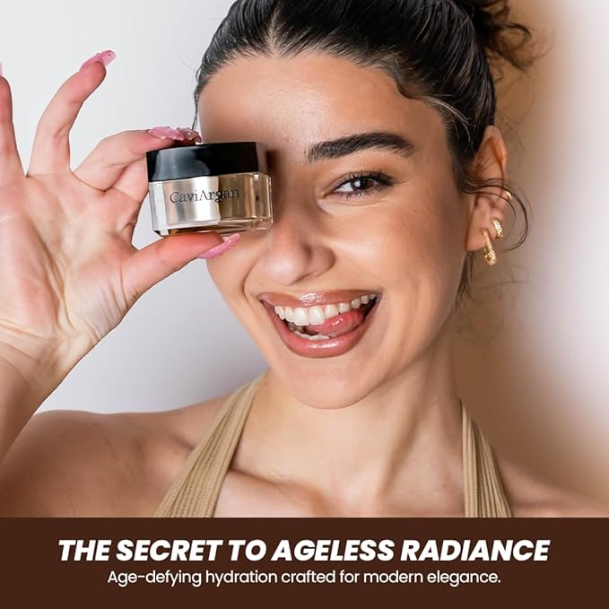 Essence Of Argan Caviargan Anti Aging Face Cream with Argan Oil, Matrixyl & Botanicals - Hydrating Face Moisturizer Wrinkle Cream - Anti-Aging Formulzza for Reducing Fine Lines and Dullness - 1 Fl Oz