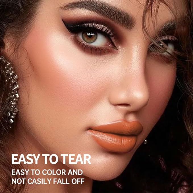 2-In-1 Peel Off Lip Stain Matte Finish Lip Liner Tattoo Peel-off Lip Tint, Long Lasting All Day Lip Masque Waterproof Smudge-proof Transfer-proof Peel Off Lip Makeup, 3#peach