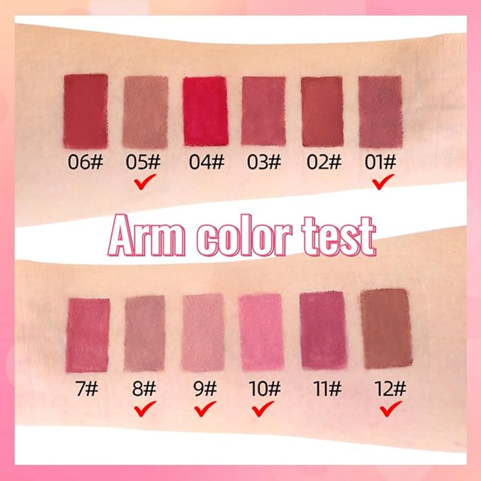 6 Pcs Natural Nude Brown Beige Colors Lip Liner Lipstick Pencils Set for Daily Makeup,Easy to Apply & Remove,Waterproof (01, pack of 6)