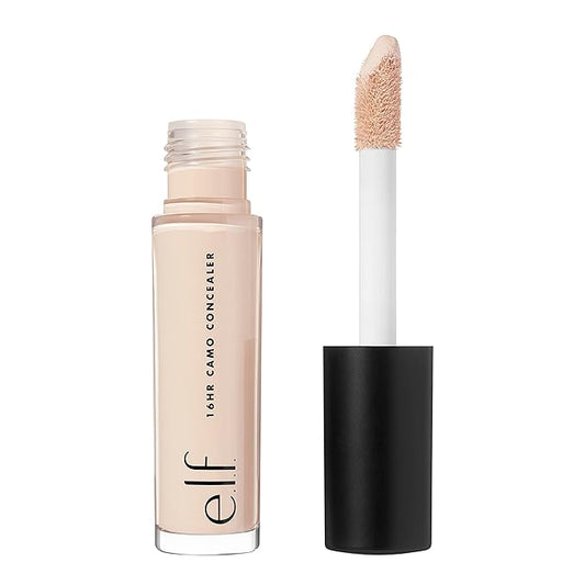 e.l.f. 16HR Camo Concealer, Full Coverage & Highly Pigmented, Matte Finish, Light Ivory, 0.203 Fl Oz
