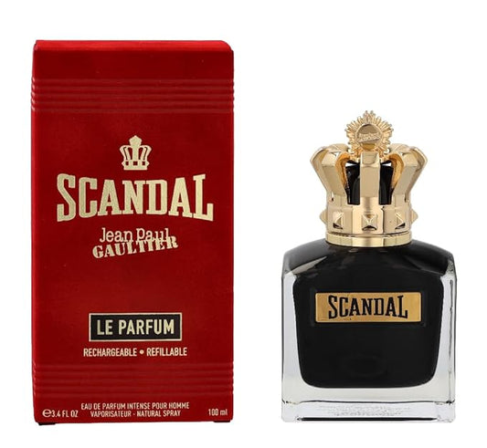Jean Paul Gaultier Scandal Le Eau de Parfum Intense Refillable Spray for Men, 3.4 Ounce