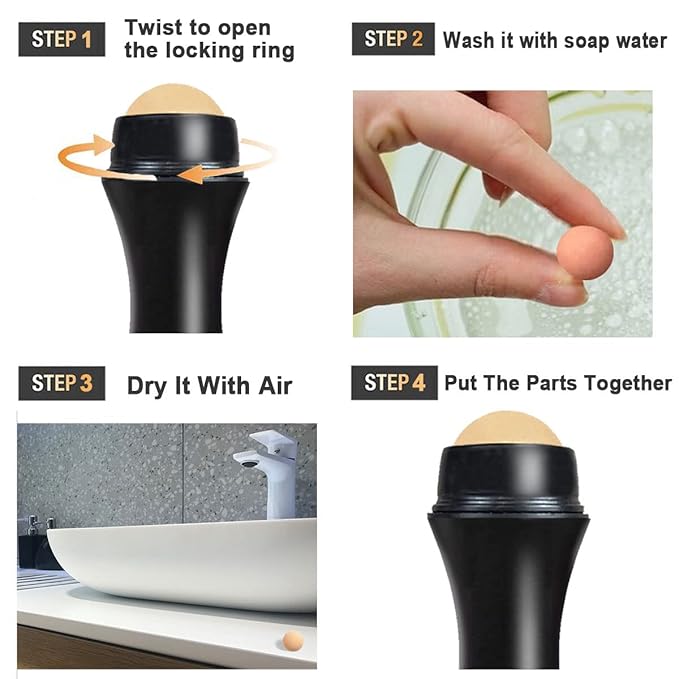 103 PCS Volcanic Roller Oily Skin Oil Control