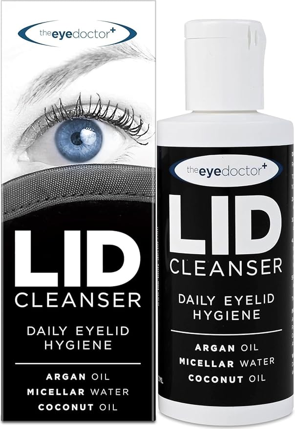 The Eye Doctor Lid Cleanser – Eyelid Cleanser to Remove Debris and Make Up from Eyelids – Suitable for Sensitive Eyes – Contains Argan Oil Coconut Oil and Micellar Water 100ml