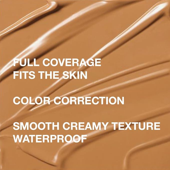 Pro Under Eye Full Coverage Liquid Concealer to Cover Dark Circles, Scars, Redness, Spots, Fine Lines, Corrector Anti-Aging Natural Finish, Moistening Smooth Cream, Waterproof 0.4 fl oz - Tan#