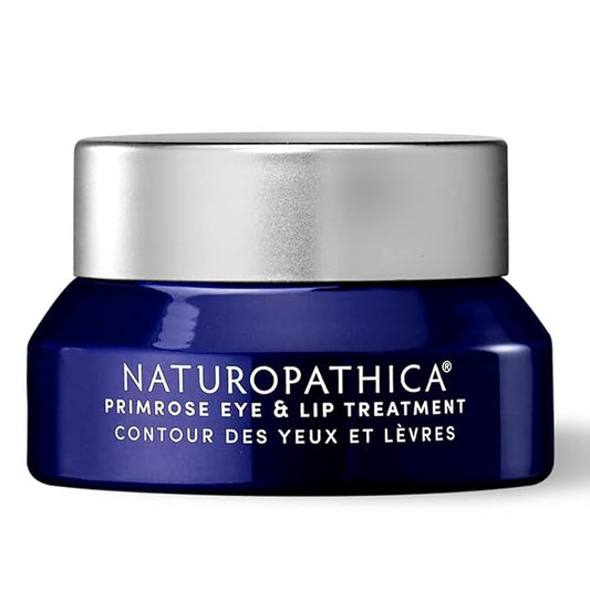 Naturopathica Primrose Eye & Lip Treatment, Wrinkle Remedy and Daily Lip & Eye Cream with Acai Fruit Oil for All Skin Types, 0.5 fl oz (15 ml)