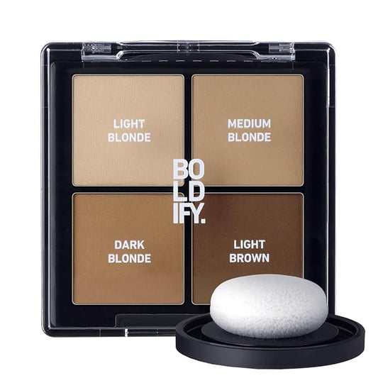 BOLDIFY Hairline Powder Color Sample Kit - Root Touch Up Hair Color for Gray Coverage - Bald Spot Concealing Hair Powder for Women & Men - 24-Hour Stain-Proof - Darker Blondes