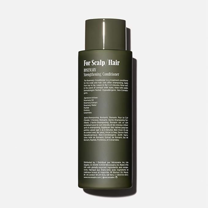 Nécessaire Rosemary Conditioner | Multi-Protien Strengthening Conditioner For Thinning Hair. For Women + Men. Good For All Hair Types/Textures. Free Of Sulfates. Color-Safe. 250 ml / 8.4 oz