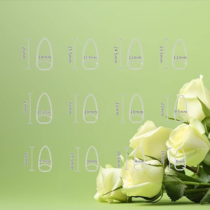 3D Rose Flower Press on Nails 24Pcs Stars Press ons Fingernails Curve Line Gel Glue on Acrylic Fake Nails Glossy Gold Medium Almond False Nail French Tips Stick on Nail for Holiday Manicure Art