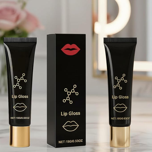 Herbionyx Luxury Lip Gloss,Herbionyx Lip Booster Serum,Hydrating And Nourishing Lip Oils (2PCS)