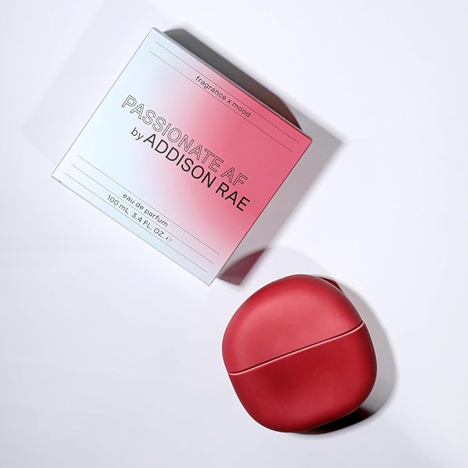 Addison Rae Fragrance Passionate - Luxury Perfume for Women - Fruity Floral Vanilla Scent - Eau De Parfum - Notes of Lychee, Jasmine - Long Lasting Vegan Travel Cologne -Gift for Her - 3.4oz EDP Spray