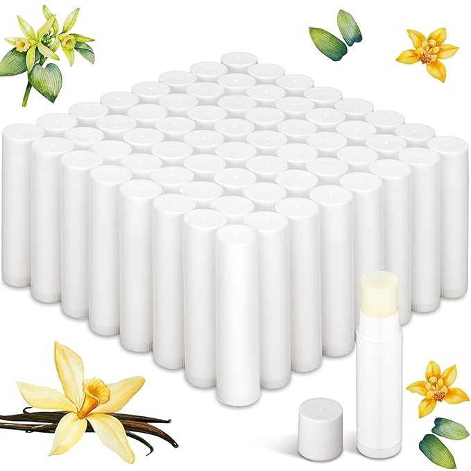Demissle 150 Pcs Unlabeled Lip Balm Favors(Vanilla)