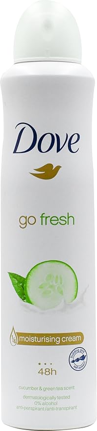 Dove Antiperspirant Deodorant Spray, International Version, 250 ml (Pack of 5)