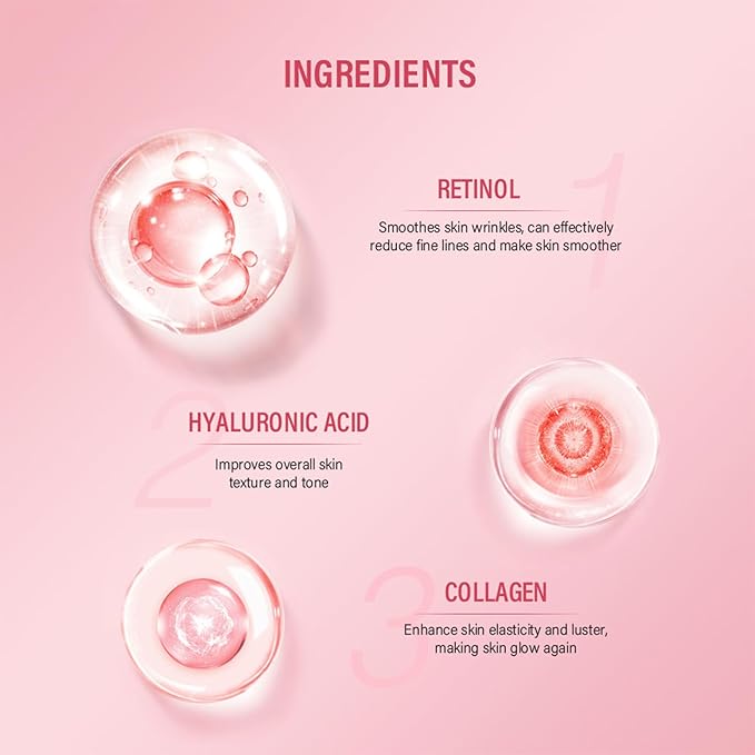 Retinol Eye Cream For Dark Circles And Puffiness, Repair Under Eye Retinol Cream with Hyaluronic Acid and Collagen, Smooth Fine Lines, Wrinkles, Bags & Dark Spots, Tightens Eye Skin Care(Retinol)