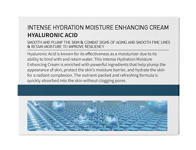 CLARA'S NEW YORK | Vegan Hyaluronic Acid Facial Cream | with Panthenol, Shea Butter | Intense Hydration Moisture Enhancing Smooth, Plump, Rich | Non-sticky, Fast-absorbing Formula | 50ml MADE IN US