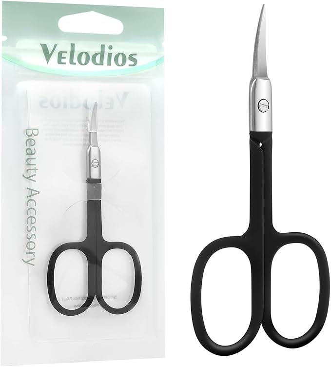 Nose Hair Trimmer for Women and Men, Premium Grooming Scissors with Curved Tip Clippers for Facial Hair,Eyebrow, Nose Hair, Mustache, Beard, Eyelashes, Ear