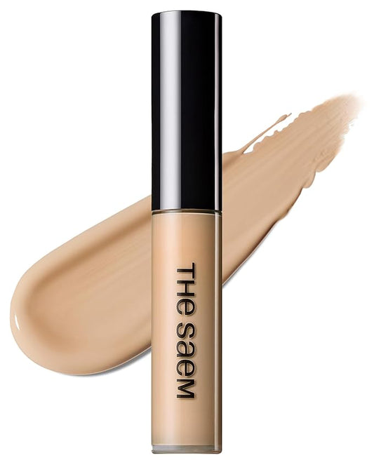THESAEM Cover Perfection Tip Concealer 6.5g (# Contour Beige) - Countouring Conealer, Hairline & Sides of Nose & Cheek Bones