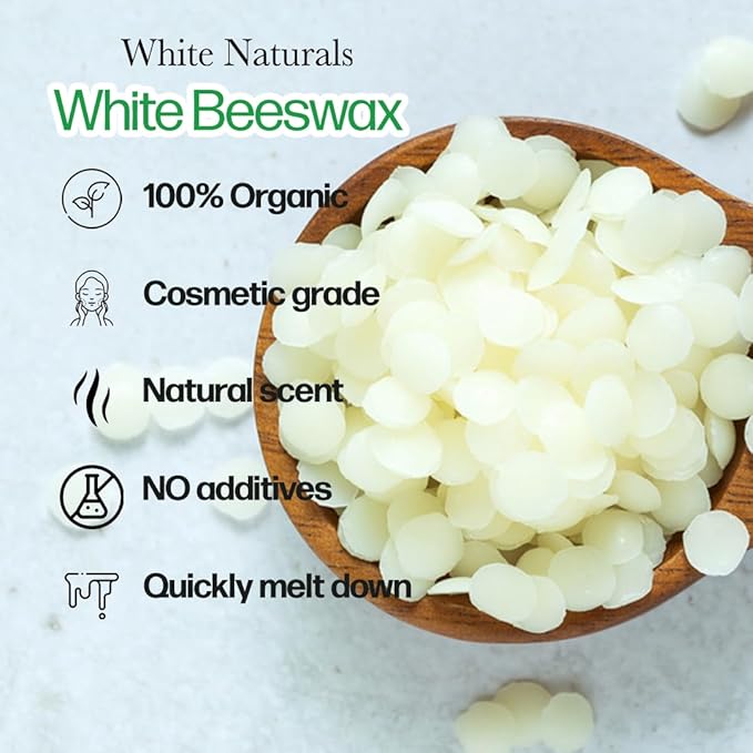 White Beeswax Pellets 1 lb (16 Candles