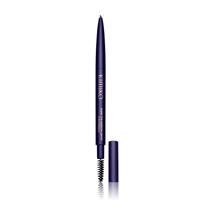 KIMIKO Fine Eyebrow Pencil Automatique (Twist Up Pencil, Long Wear Formula, Comes with Covered Brush for Natural Looking Brows)