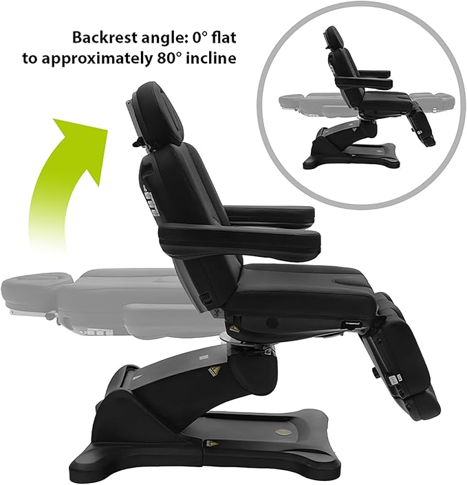 SKINACT Malibu Electric Medical Spa Treatment Table Black